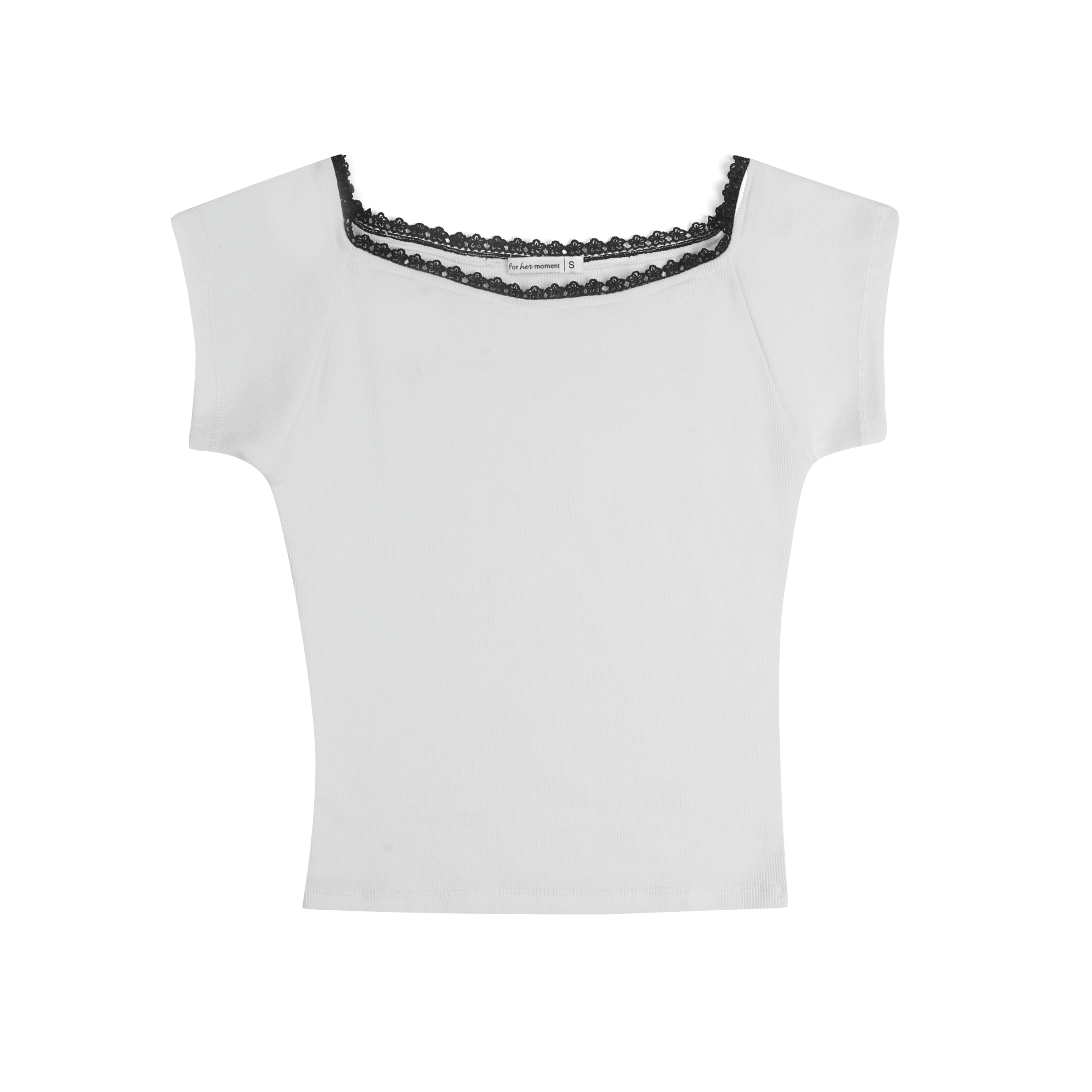 Anora Fitted Square Neck Tee
