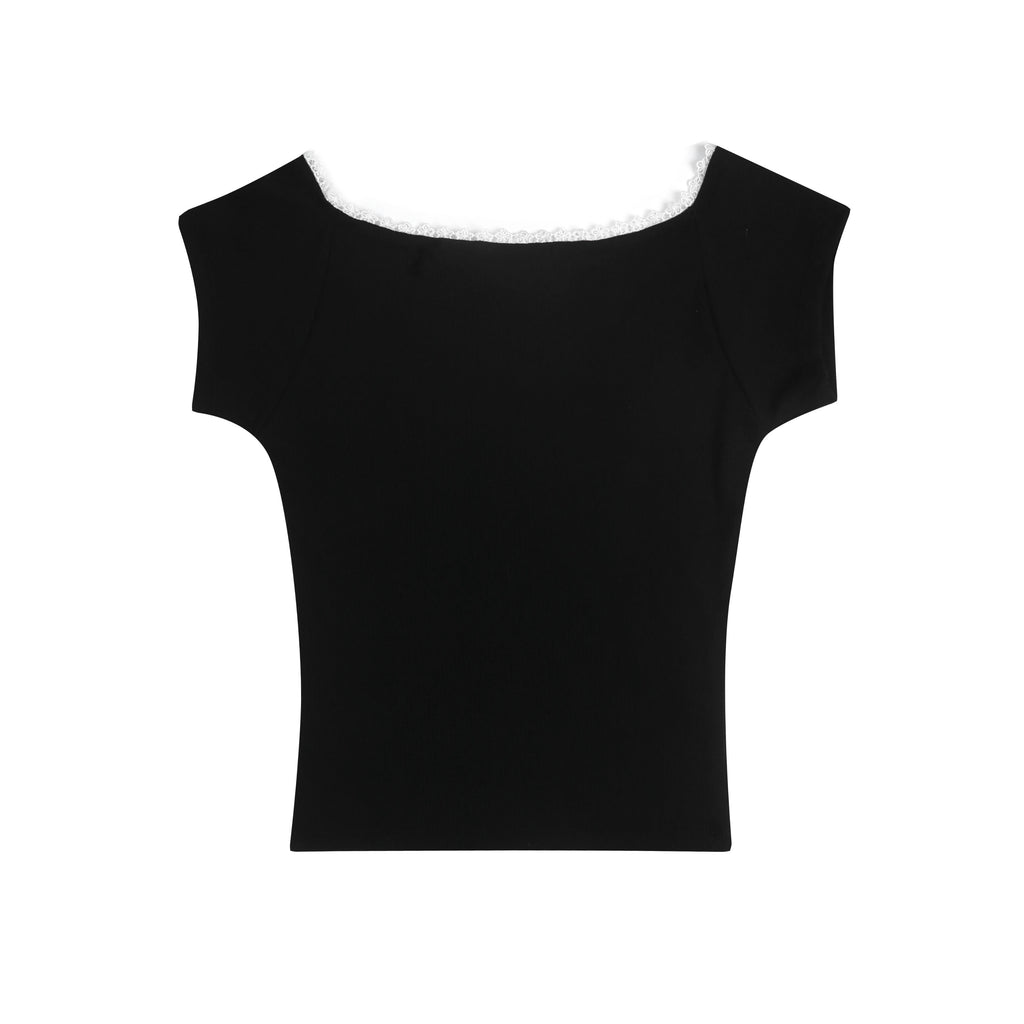 Anora Fitted Square Neck Tee