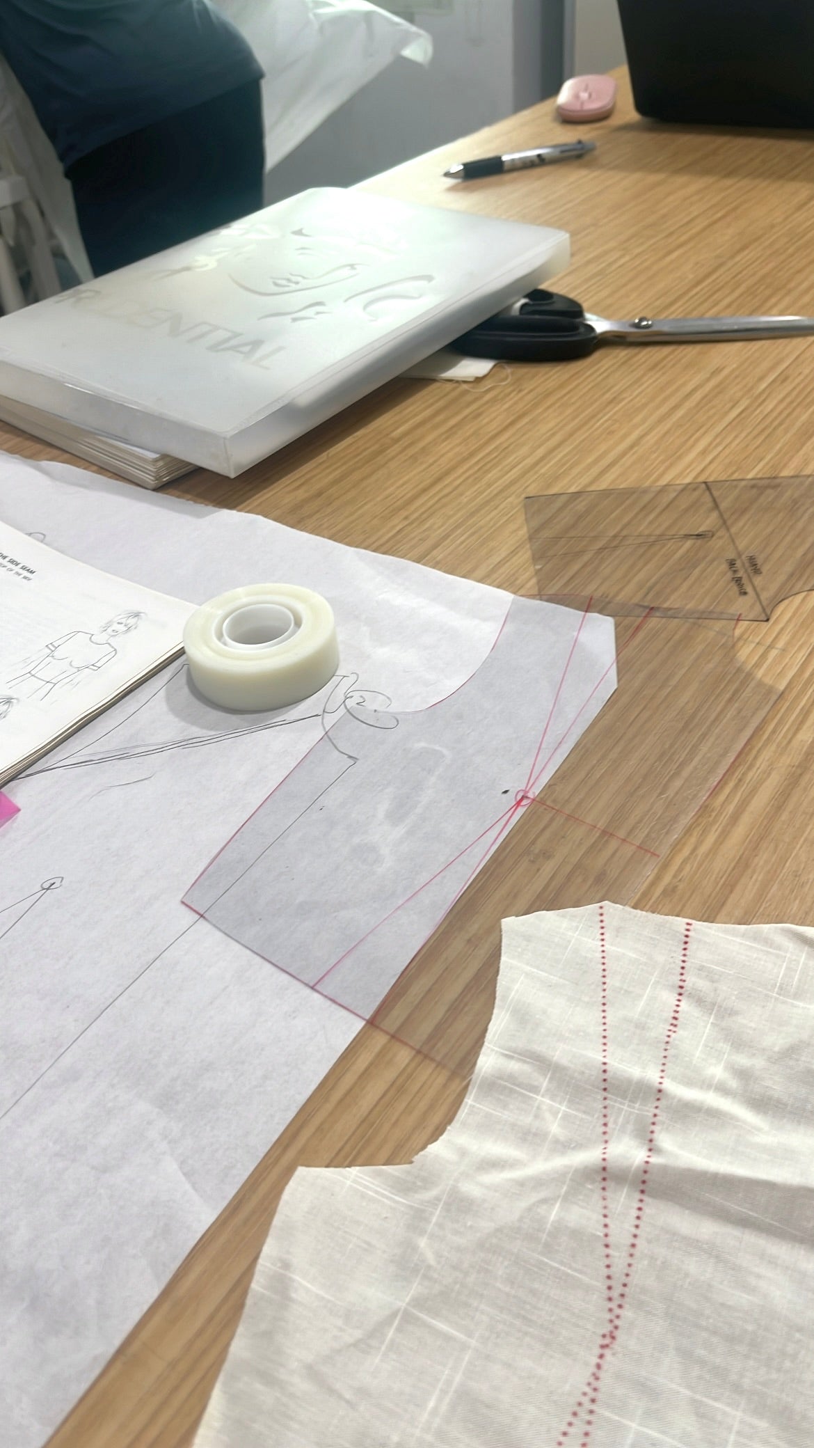 make trials of bodice patterns