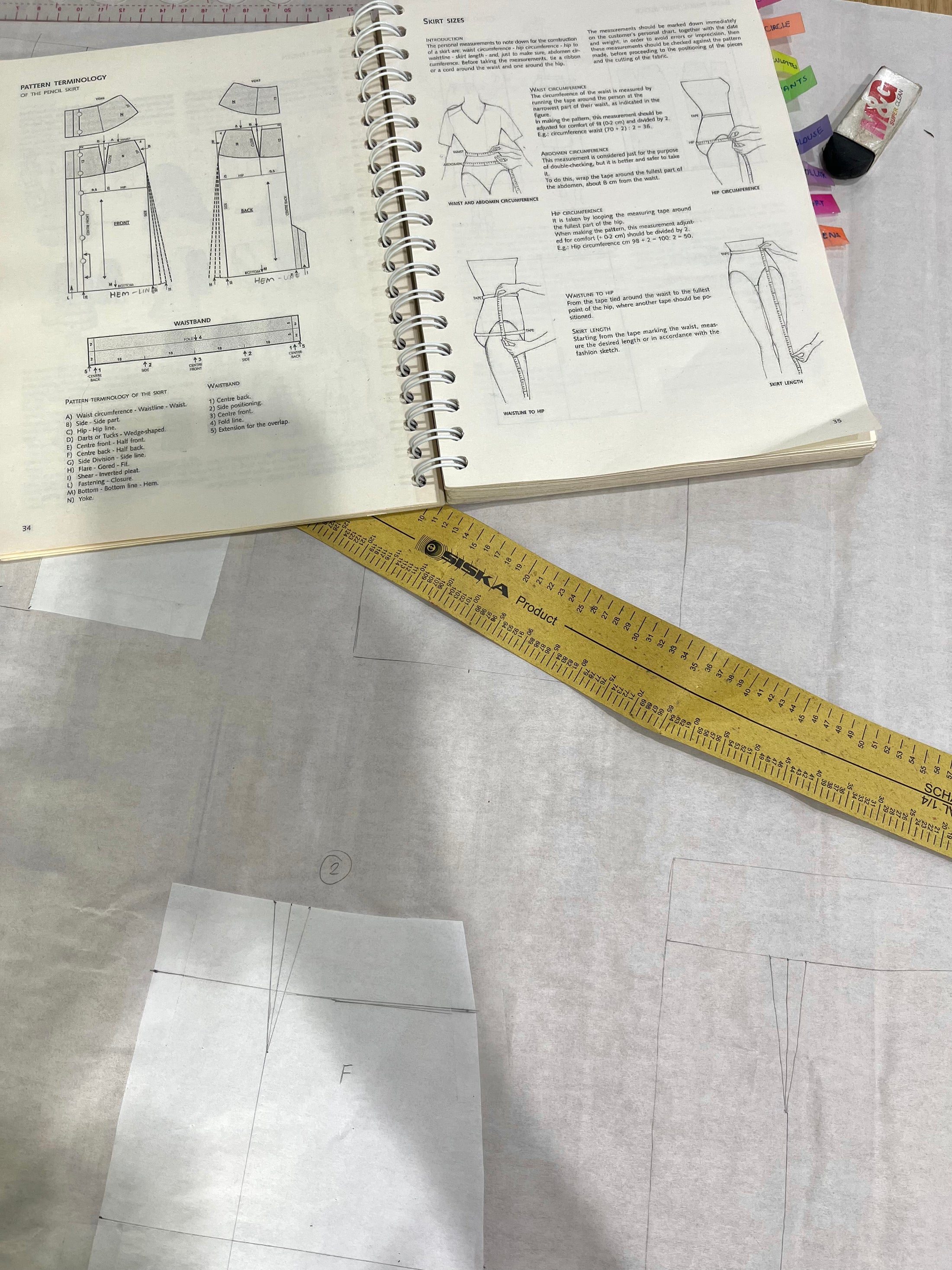 learning how to make skirt patterns