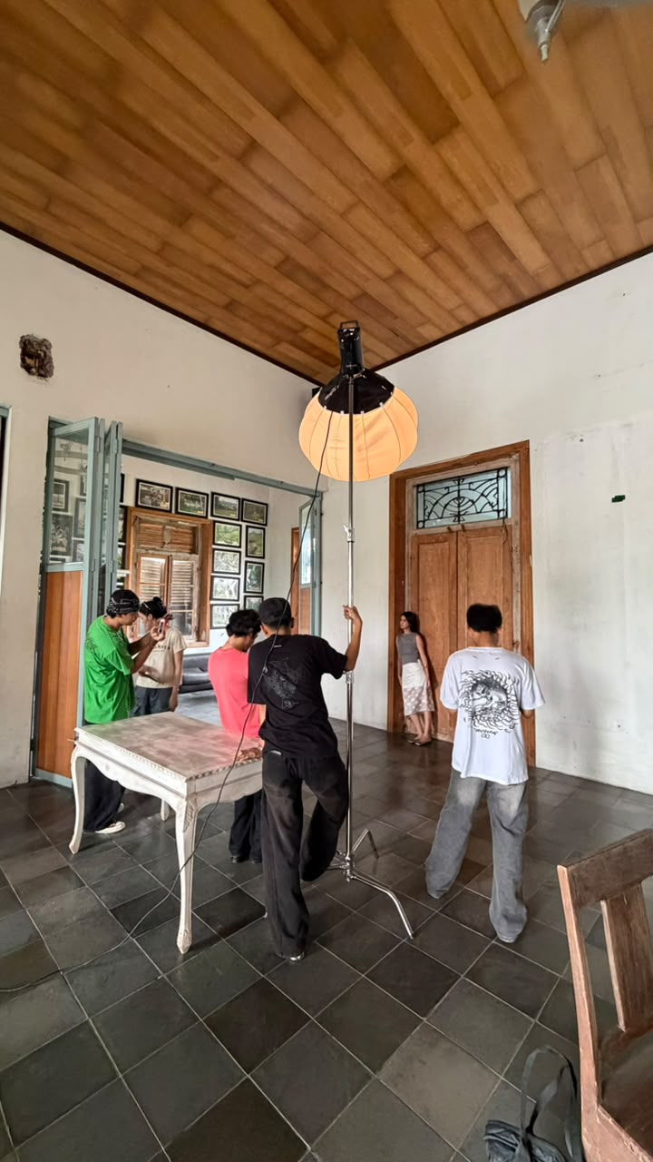photoshoot session with the team